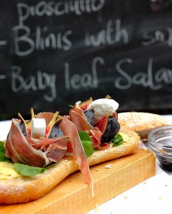 Ciabatta with Rocket Black Mission Figs,