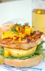 Pineapple Chicken Burgers