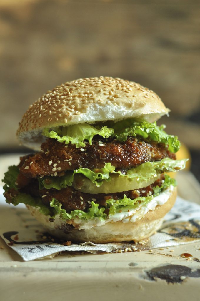 dunkin' chicken burger