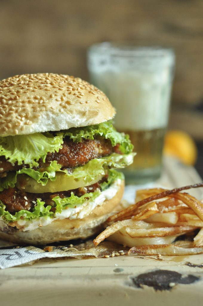 dunkin' chicken burger