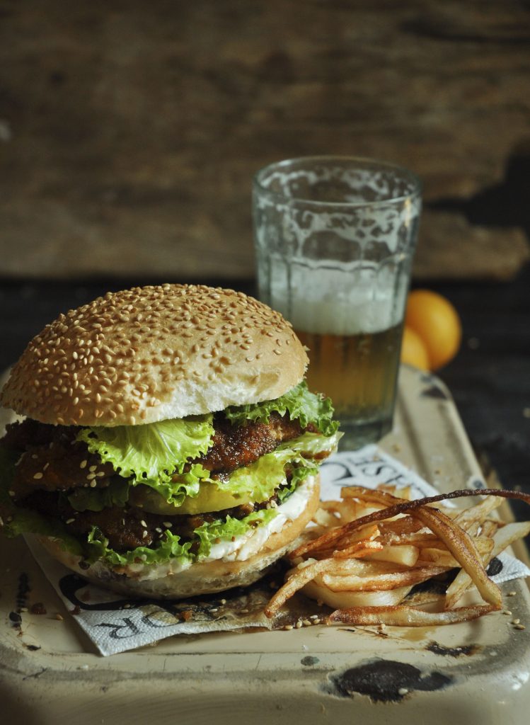 dunkin' chicken burger