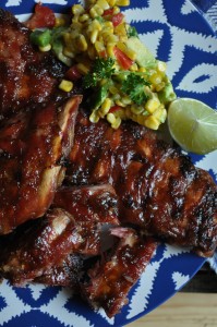 Dried Fruit Chutney on Smokey pork ribs – Yum! dried fruit