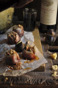 Tapas of stuffed figs – always a winner! tapas