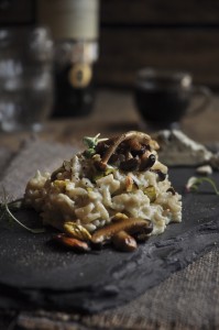Wild Mushroom Risotto with Blue Cheese Wild Mushroom Risotto
