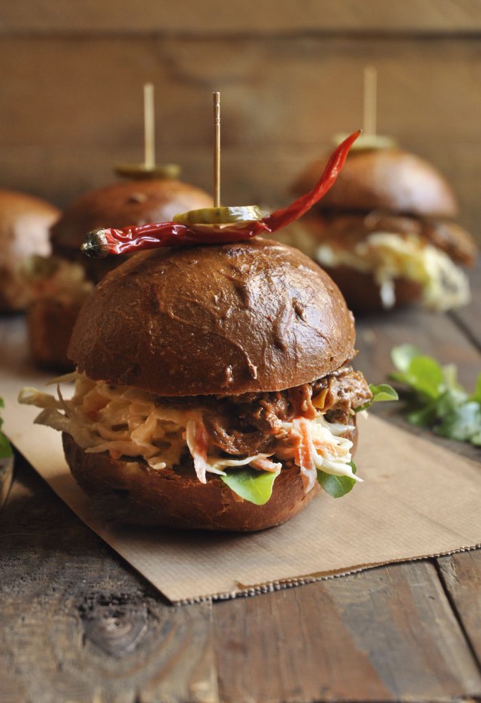 Leftover Pork Sliders 