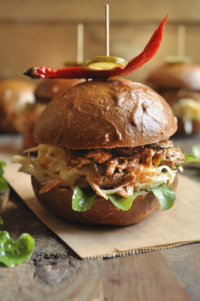 Leftover Pork Sliders 