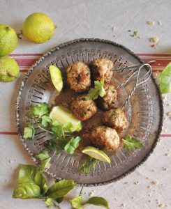 Spicy Pork Meatballs with Low Carb Couscous Spicy Pork Meatballs