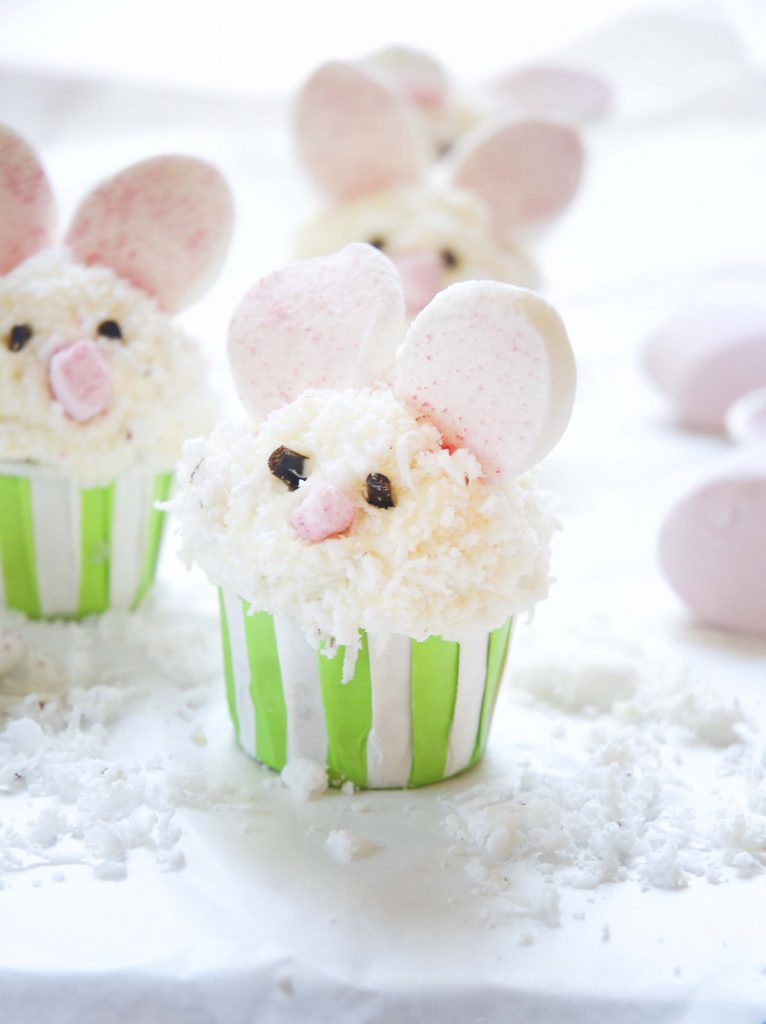 Easy Easter Bunny Cupcakes