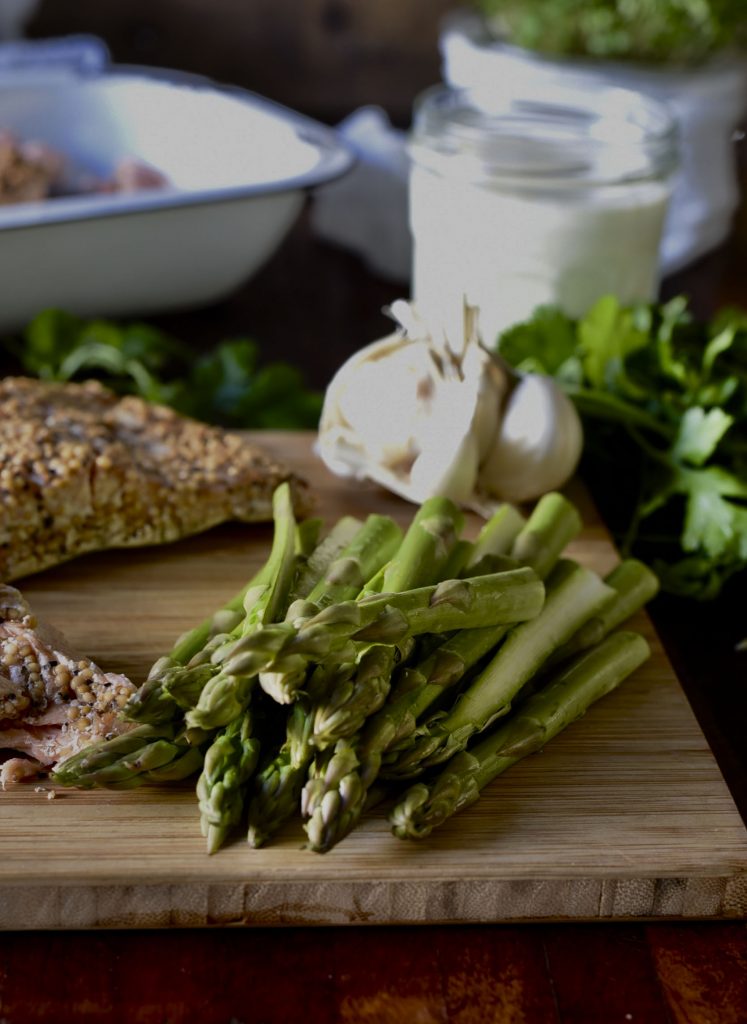 Salmon and Asparagus Pasta Bake