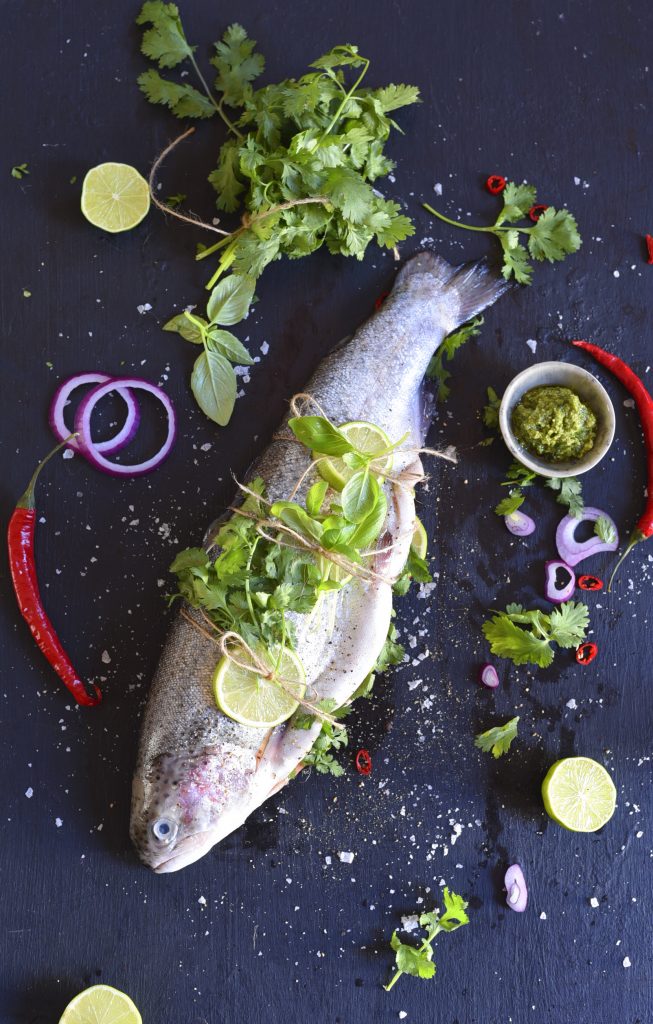 Stuffed Trout on the Grill