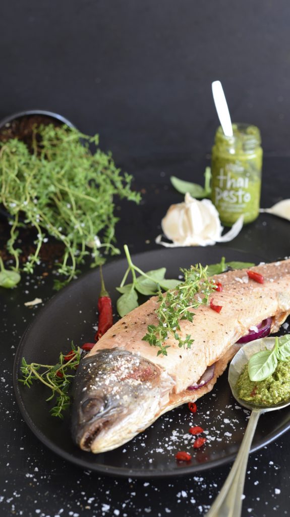 Stuffed Trout on the Grill