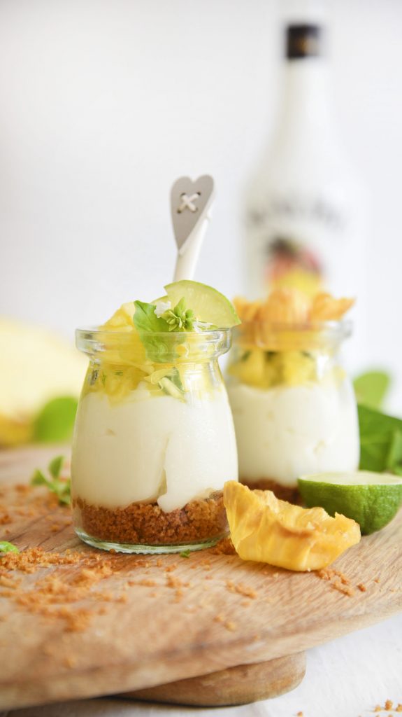 Piña Colada Panna Cotta Pots