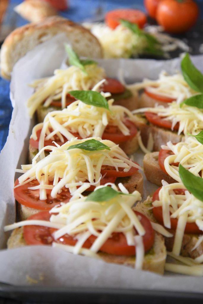 Oven Baked Caprese Toasties