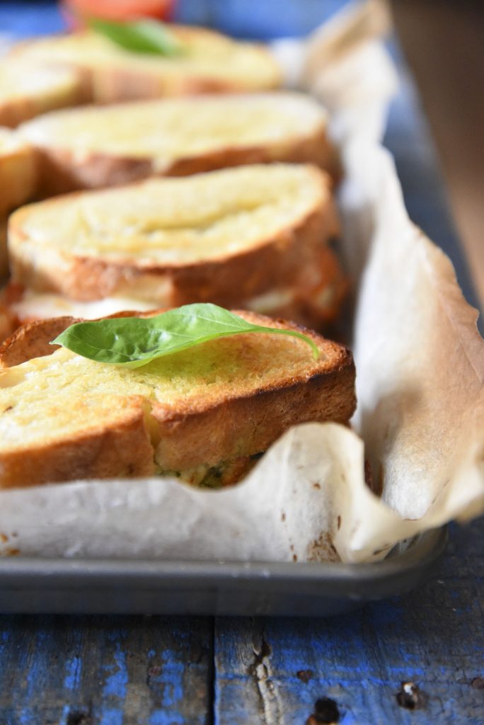 Oven Baked Caprese Toasties