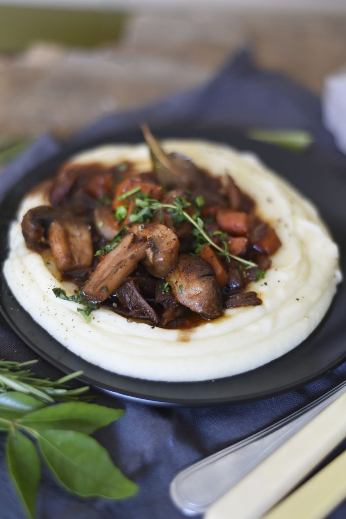 Vegan Mushroom Bourguignon 