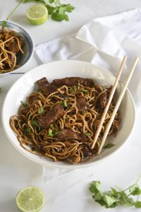 Leftover Steak Spicy Ramen Noodles
