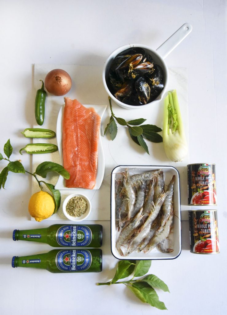 Ingredients for Cioppino