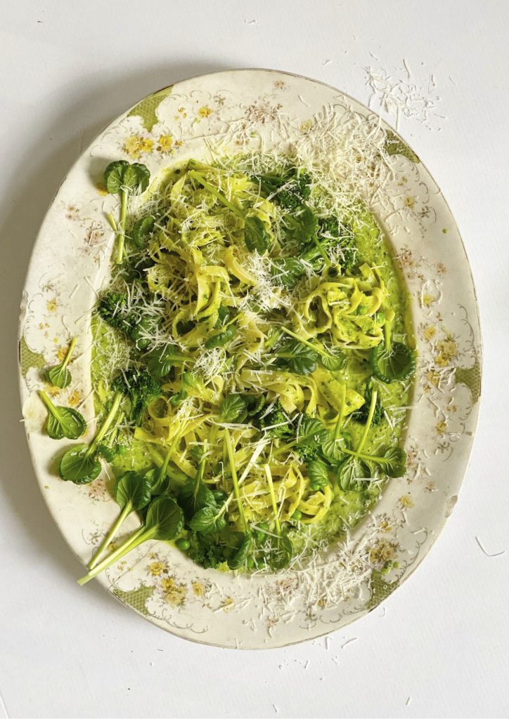 Tagliatelle with Green Vegetables