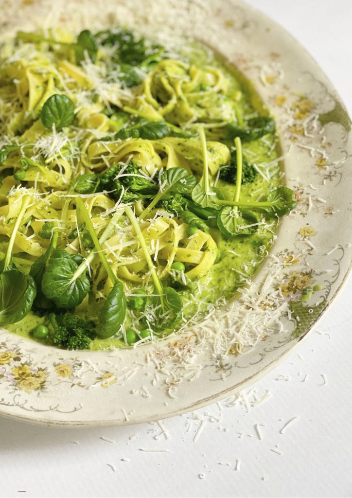 Tagliatelle with Green Vegetables
