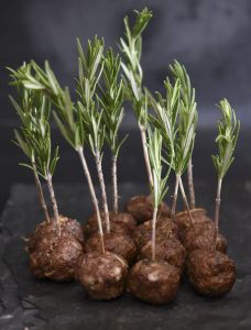 Lamb Meatballs with Pomegranate Glaze Lamb Meatballs