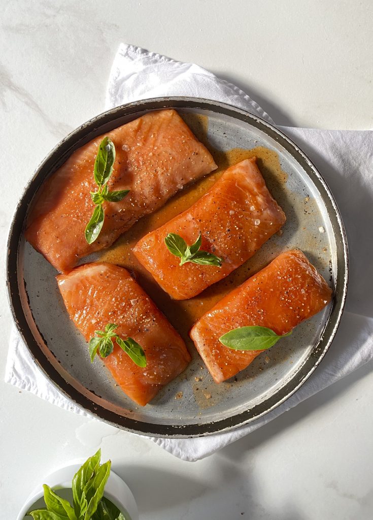 Cranberry Glazed Christmas Salmon