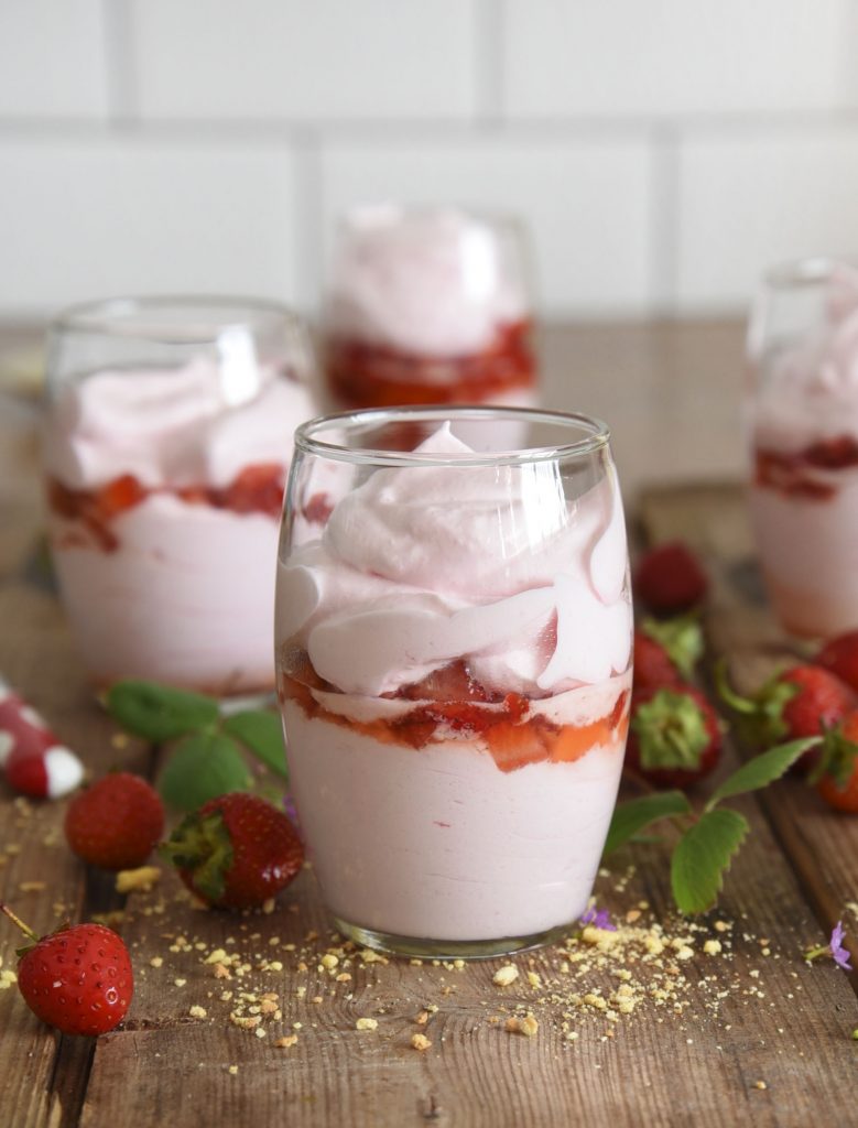 Four Ingredient Strawberry Parfait