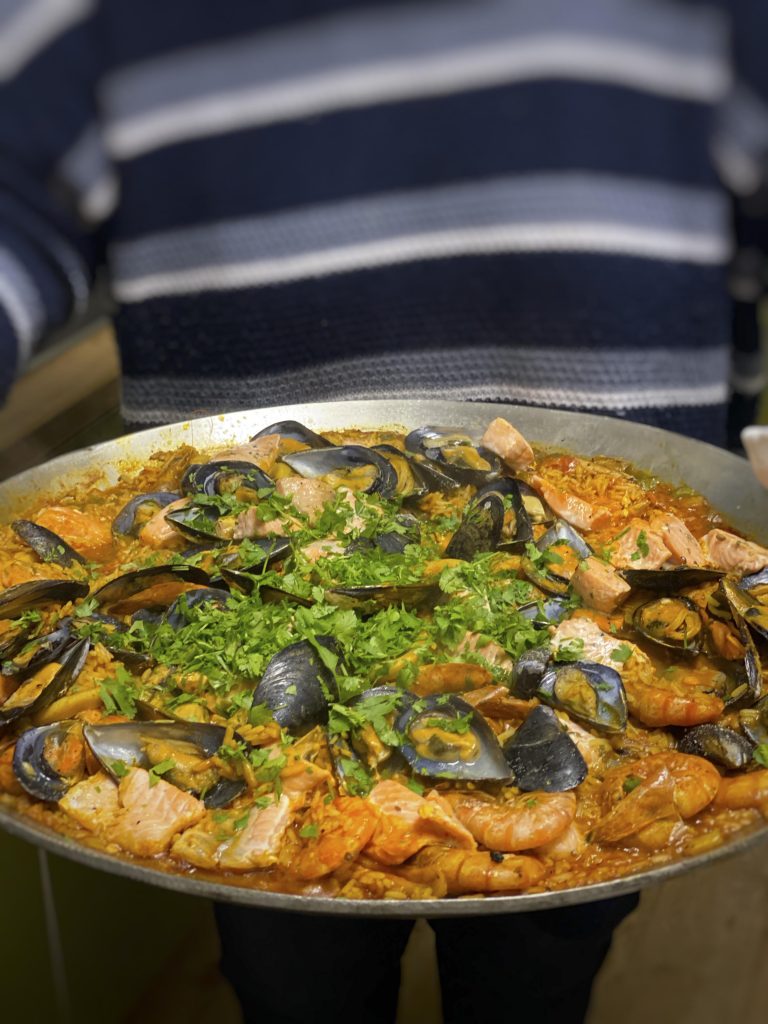 Seafood Paella to feed a crowd