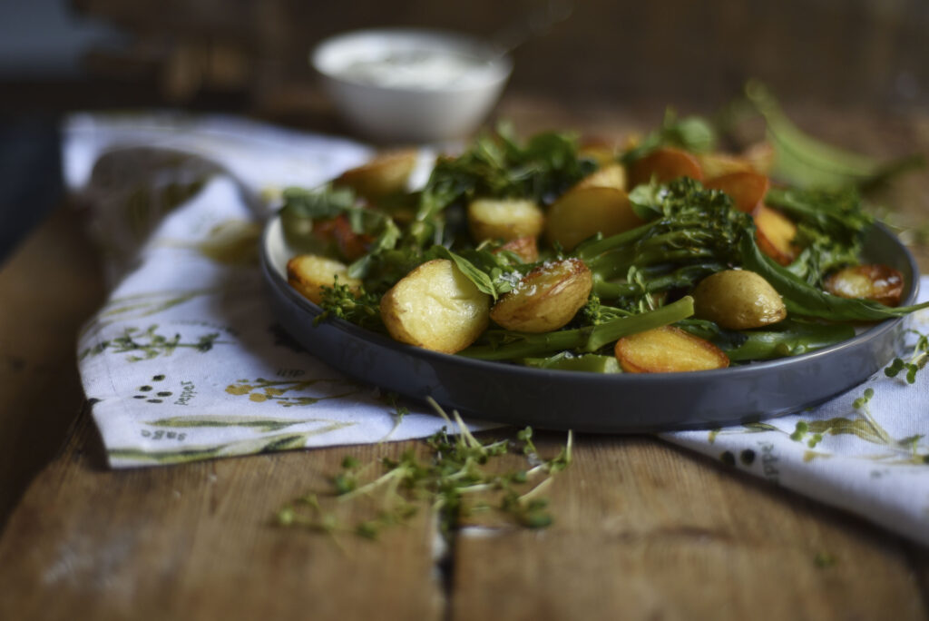 Baked Potato Broccolini Salad 